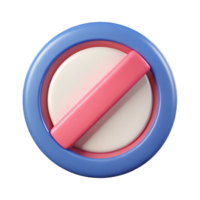 unforgettable classic Stop icon representing end or termination. Symmetrical, flat color, with Scalable Design. 4K png