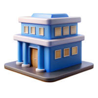 distinguished urban Scalable, flat color illustration of a building. Clean lines, crisp edges with Scalable Design. high resolution png