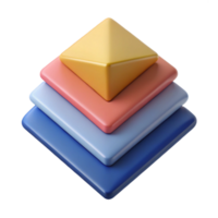 rare geometric Overlapping trapezoids, flat color, geometric, clean lines, with Scalable Design. ultra HD png