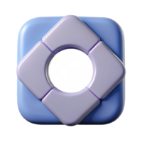 immaculate baroque Alternating square and circle pattern, flat color, single-weight stroke, with Scalable Design. luxury png