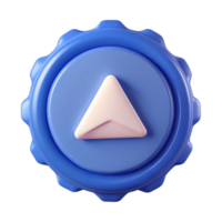 breathtaking mysterious avant-garde Circular badge with a simple triangle. Crisp edges, scalable, single-weight stroke with Scalable Design. authentic png