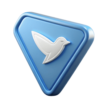 elegant djärv traditionell triangel- bricka med en stiliserade fågel silhuett. minimal, skalbar, rena rader med skalbar design. handgjord png