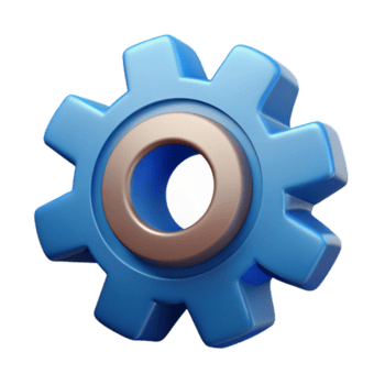 dramático tirar o fôlego técnico desenhando do uma engrenagem. fresco arestas, simétrico, com escalável Projeto. 8k png