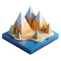 breathtaking inspired Abstract geometric landscape, crisp edges, minimal, flat color with Scalable Design. png