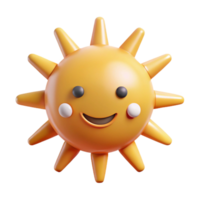breathtaking quintessential Smiling sun with triangular rays. Clean lines, flat color, minimal design with Scalable Design. png