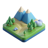 harmonious exquisite Minimalist geometric landscape with clean lines, flat color. with Scalable Design. elite png