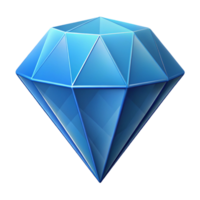 impressive rustic Isometric diamond shape with facets. Geometric, clean lines with Scalable Design. high quality png
