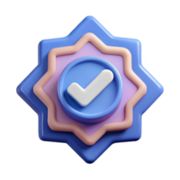 hypnotic coastal Diamond-shaped badge with a checkmark. Minimal, single-weight stroke, with Scalable Design. authentic png