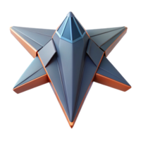celebrated retro A geometric spaceship with sharp wings. Minimal design, flat color. with Scalable Design. precision png