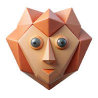 majestic ethereal avant-garde Geometric shapes forming an abstract face. Crisp edges, minimal design with Scalable Design. masterfully captured png