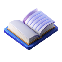 immaculate ethereal urban Isometric open book with symmetrical pages. Clean lines, with Scalable Design. authentic png
