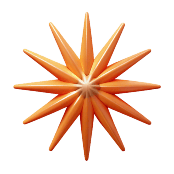 encantador resumen un radiante Starburst con agudo puntos y un sólido color. simétrico con escalable diseño. expertamente Disparo png