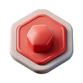 gorgeous futuristic Stop button pictogram. Crisp edges, minimal design. Flat color, geometric with Scalable Design. refined png