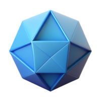 intense gorgeous Flat icosahedron, crisp edges, scalable, flat color with Scalable Design. sharp png