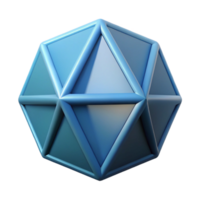 majestic nordic Flat icosahedron, crisp edges, scalable, flat color with Scalable Design. authentic png