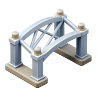 glorious timeless Clean line illustration of a bridge support. Symmetrical, with Scalable Design. png