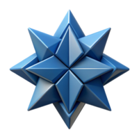 glorious iconic Geometric logo using overlapping triangles to form a star. Crisp edges, flat color, symmetrical with Scalable Design. png