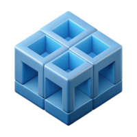 fascinating bold mid-century Isometric cube pattern, D effect, clean lines with Scalable Design. genuine png