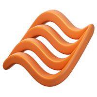 gorgeous traditional A series of parallel wavy lines. Crisp edges and flat color. Minimal with Scalable Design. expertly shot png