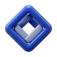 alluring modern Minimalist logo of interlocking squares. Clean lines, flat color, crisp edges with Scalable Design. crisp png