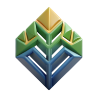 alluring timeless Geometric logo with a stylized, abstract tree. Clean lines, flat color with Scalable Design. png