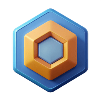 deslumbrante renascimento uma simétrico, geométrico logotipo usando hexagonal formas. fresco arestas, plano cor, mínimo com escalável Projeto. nível superior png