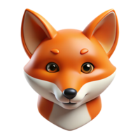inspired coastal Clean lines forming a stylized portrait of a fox with Scalable Design. high quality png