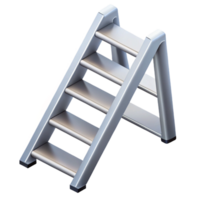 joyful exquisite Scalable isometric ladder, sharp edges, silver with Scalable Design. premium png