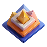 dreamy striking Abstract composition of triangles and rectangles. Crisp edges, flat color, minimal with Scalable Design. artisan png