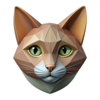 coveted art deco Minimalist portrait of a cat using geometric shapes. Crisp edges, flat color with Scalable Design. gallery standard png
