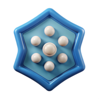 elegant rare Pentagon badge with five small circles. Minimal, crisp edges, with Scalable Design. png