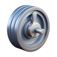 impressive elegant Technical drawing of a pulley. Clean lines, scalable, single-weight stroke with Scalable Design. museum quality png