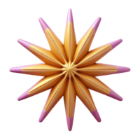 encantador dinâmico futurista starburst padrão, simétrico, plano cor, afiado arestas com escalável Projeto. autêntico png