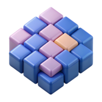 calm impressive Scalable geometric pattern of overlapping squares with flat colors with Scalable Design. 8K png