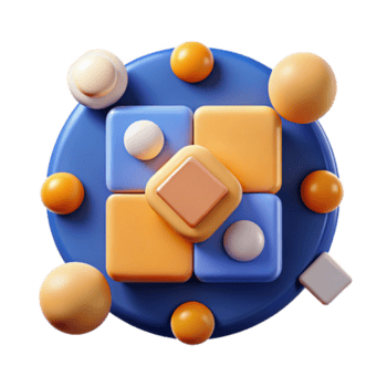 melancólico elegante resumen composición de cuadrícula y círculos, plano color, limpiar líneas. con escalable diseño. agudo png