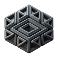 magnificent gothic Abstract geometric pattern with clean lines. Flat black color with Scalable Design. expertly shot png