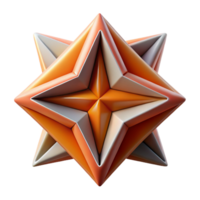 gorgeous harmonious coastal Symmetrical abstract shape with sharp angles, with Scalable Design. flawless png