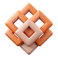 ethereal serene Overlapping squares forming a grid, crisp edges with Scalable Design. masterfully captured png