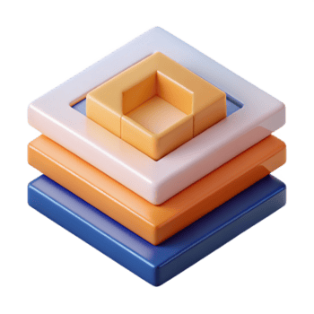 straordinario grassetto retrò minimo geometrico composizione di sovrapposizione piazze. pulito linee, piatto colore, croccante bordi con scalabile design. precisione png