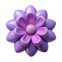 magnífico artístico estilizado simétrico flor com arredondado pétalas. peso único AVC, plano cor, fresco arestas com escalável Projeto. 8k png