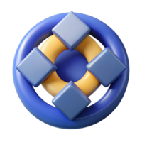 gorgeous contemporary Overlapping circles and squares, crisp edges with Scalable Design. studio quality png