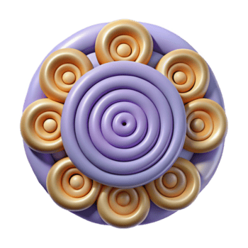 impresionante armonioso creativo geométrico modelo de espirales y círculos, simétrico diseño, plano color. con escalable diseño. prima png