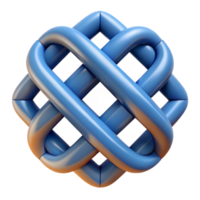 dramatic distinctive Geometric pattern of interlocking squares. Clean lines, flat color, with Scalable Design. png