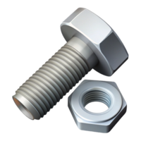 fascinating bold modern Technical drawing of a bolt and nut. Clean lines, scalable design, single-weight stroke with Scalable Design. museum quality png
