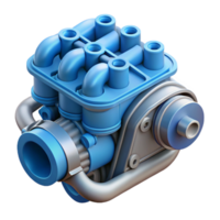 dynamic splendid Minimal technical schematic of a car engine. Crisp edges, with Scalable Design. sharp png