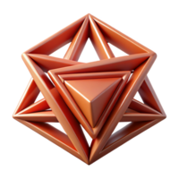 distinguished baroque Rotating triangles, crisp edges, single-weight stroke. Symmetrical composition with Scalable Design. handcrafted png