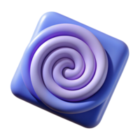 melancholic glorious Spiral of squares with rounded corners. Crisp edges, flat color with Scalable Design. elite png