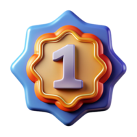 dazzling timeless Number one badge with a bold outline. Crisp edges, scalable, single-weight stroke with Scalable Design. png