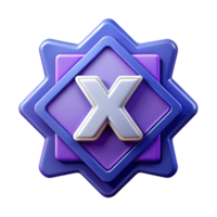 majestic playful victorian Isometric star with points. Clean lines, flat color with Scalable Design. museum quality png