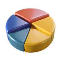 dramatic bold modern Pie chart divided into six equal segments. Flat color, single-weight stroke with Scalable Design. high resolution png
